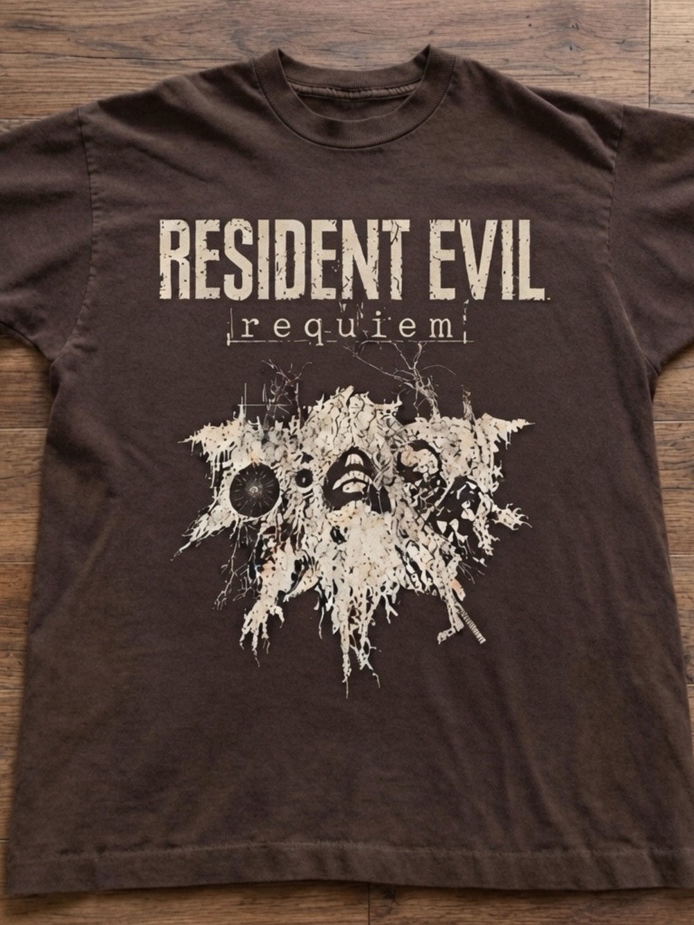 Resident Evil Requiem Graphic Tee - Dark Chocolate